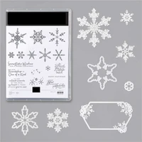 snowflake christmas metal cutting dies and stamps for diy scrapbook album paper card craft handmade knife die new arrival 2021