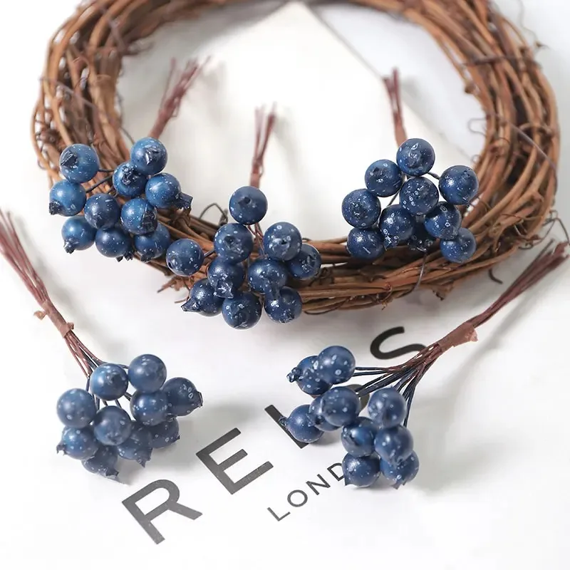 

Искусственные ягоды черники для букета