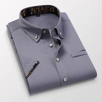 2022 brand clothing men high quality casual business shirtsmale slim fit casual party wear short sleeve shirts plus size s 5xl