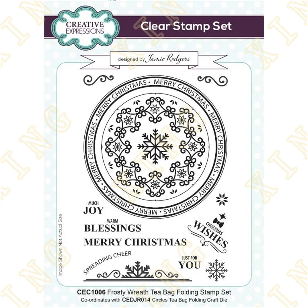 

Christmas Wreath Clear Silicone Stamps Diy Scrapbook Diary Decoration Embossed Paper Card Album Craft Template 2022 New Arrival