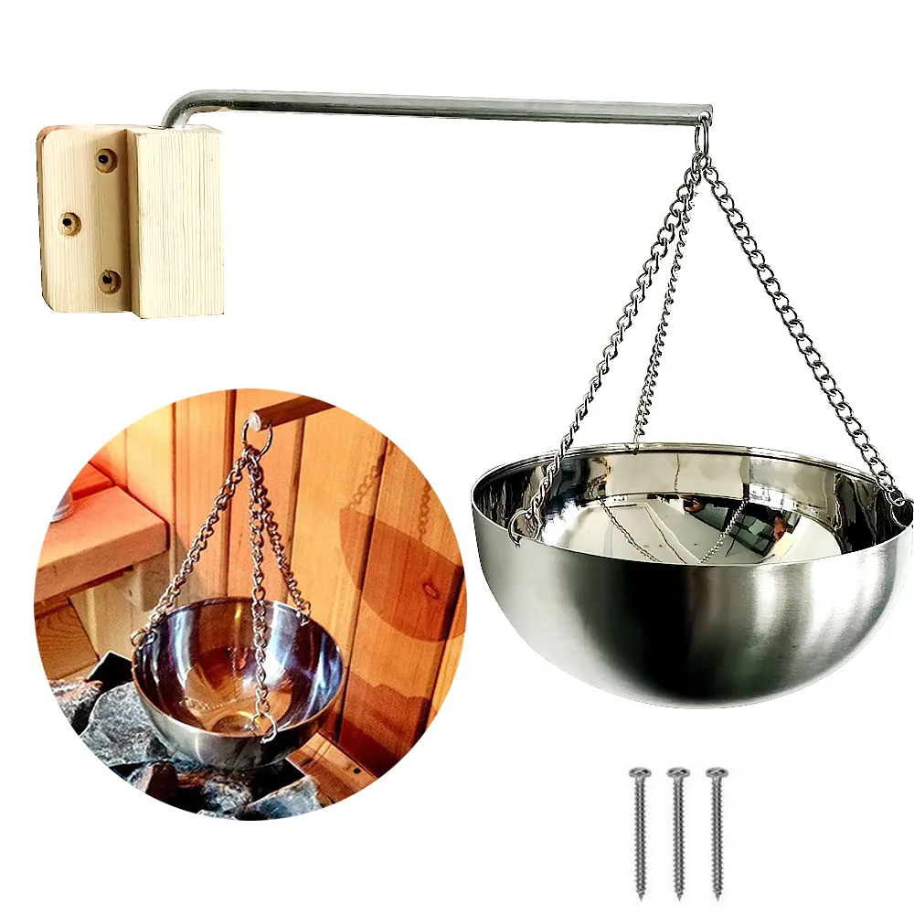 Миска для сауны из нержавеющей стали 20 см |