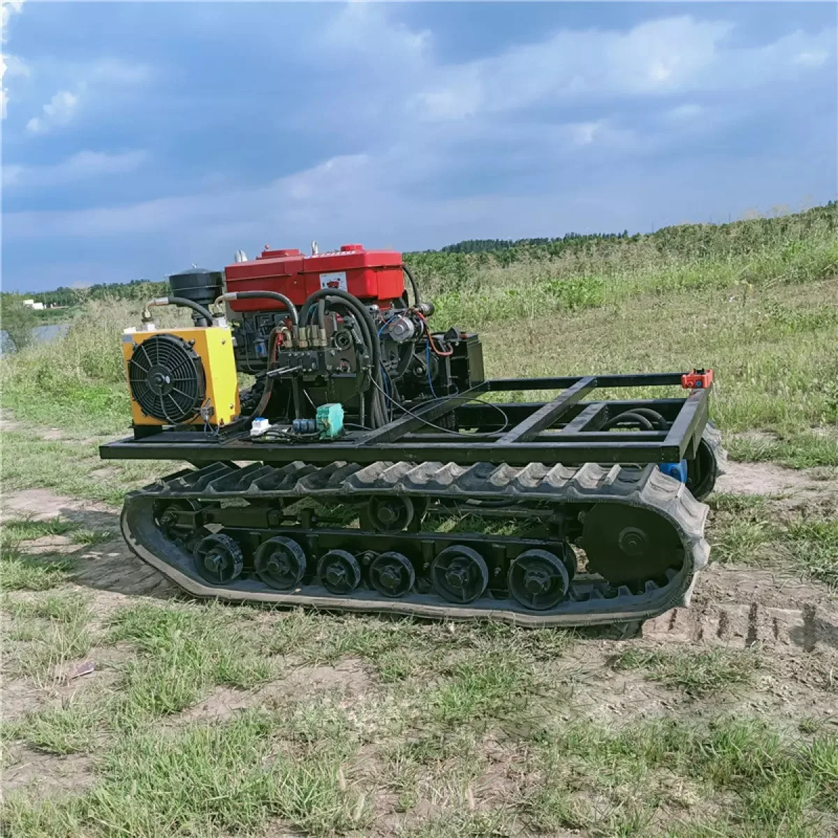 

Forklift Diesel Hydraulic Crawler Carrier Chassis Rubber Crawler Chassis Crawler Carrier Assembly