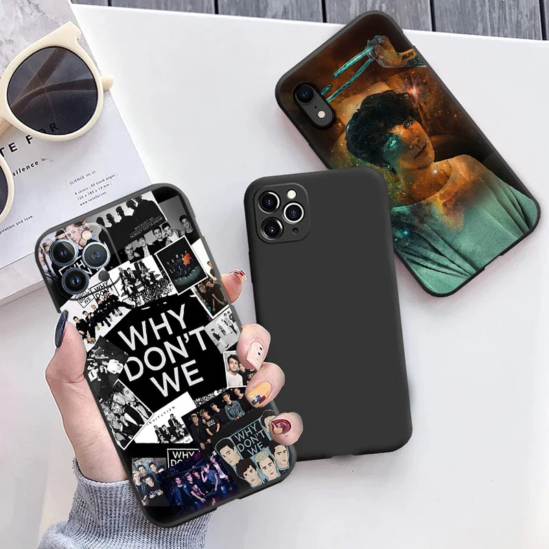 Silicone Black Phone Cases Cover for iPhone 11 14 Pro Max 12 13 Mini XR SE 7 8 6 6s Plus XS X SE3 11Pro Why Don't We