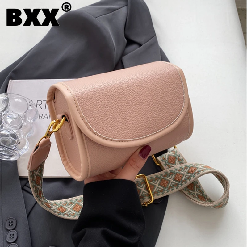 

[BXX] Shoulder Crossbody Bag For Women 2023 New Fashion Solid Color Portable Trendy Design Versatile Handbag Female 8AB858