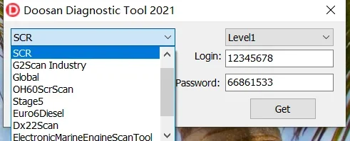 Диагностический инструмент Doosan DDT 2022v3 Keygen для 2022-2024