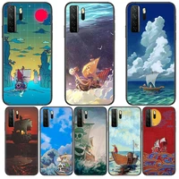 merry one piece ship black soft cover the pooh for huawei nova 8 7 6 se 5t 7i 5i 5z 5 4 4e 3 3i 3e 2i pro phone case cases
