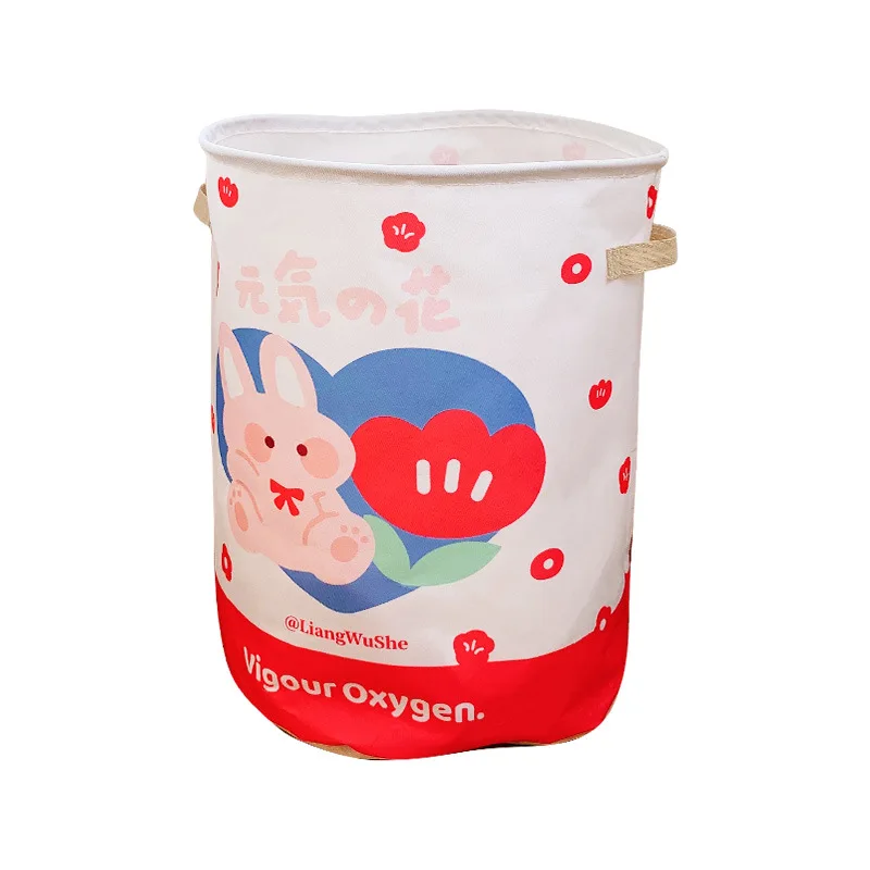 

Складная корзина для грязного белья с мультяшным рисунком, круглая Водонепроницаемая корзина для одежды, органайзеры для игрушек, корзина ...