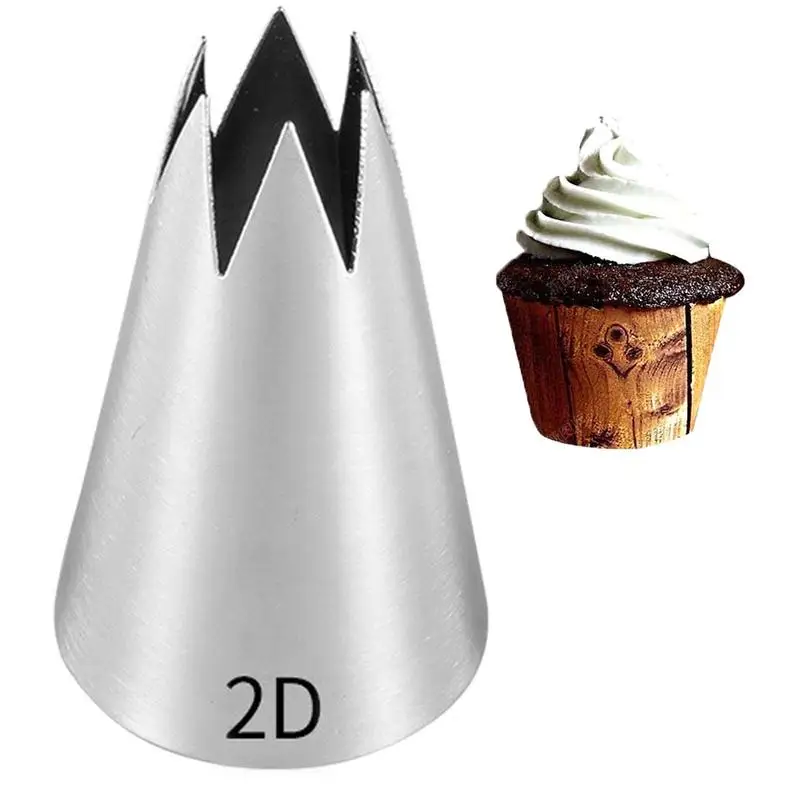 

Icing Tips Stainless Steel Icing Nozzles DIY Icing Nozzle Tool For Cupcakes Reusable Russian Piping Tips Cake Decorating