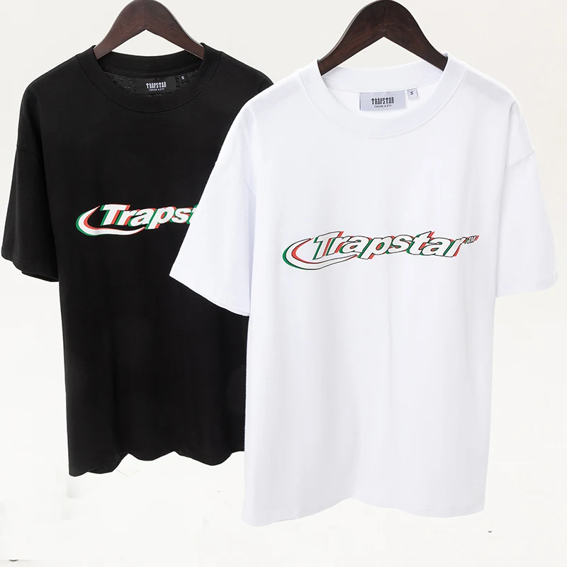 

Trapstar Brand letter printing Graphic T Shirts Boy Hip Hop Rap Unisex Casual Men T Shirt Summer White cotton T-shirt