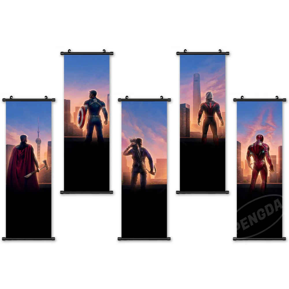 

Canvas Print Movie Painting Marvel Wall Art Picture Captain America Poster Home Decoration Plastic Hanging Scrolls Living Room