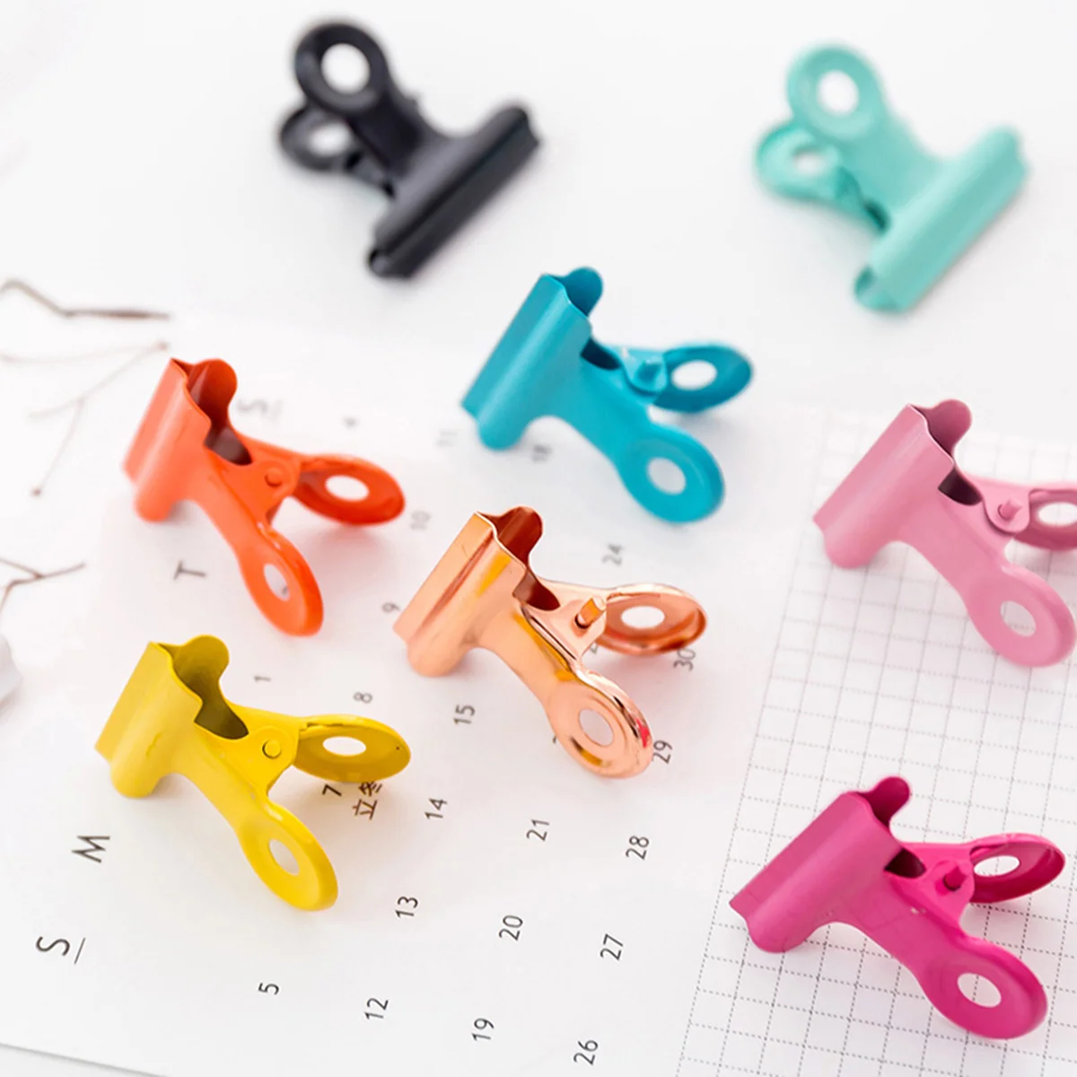 

Clips Clip Paper Folder Hinge Invoice File Photometal Clamps Color Binder Holder Colored Receipt Organizer Simple Paperwork