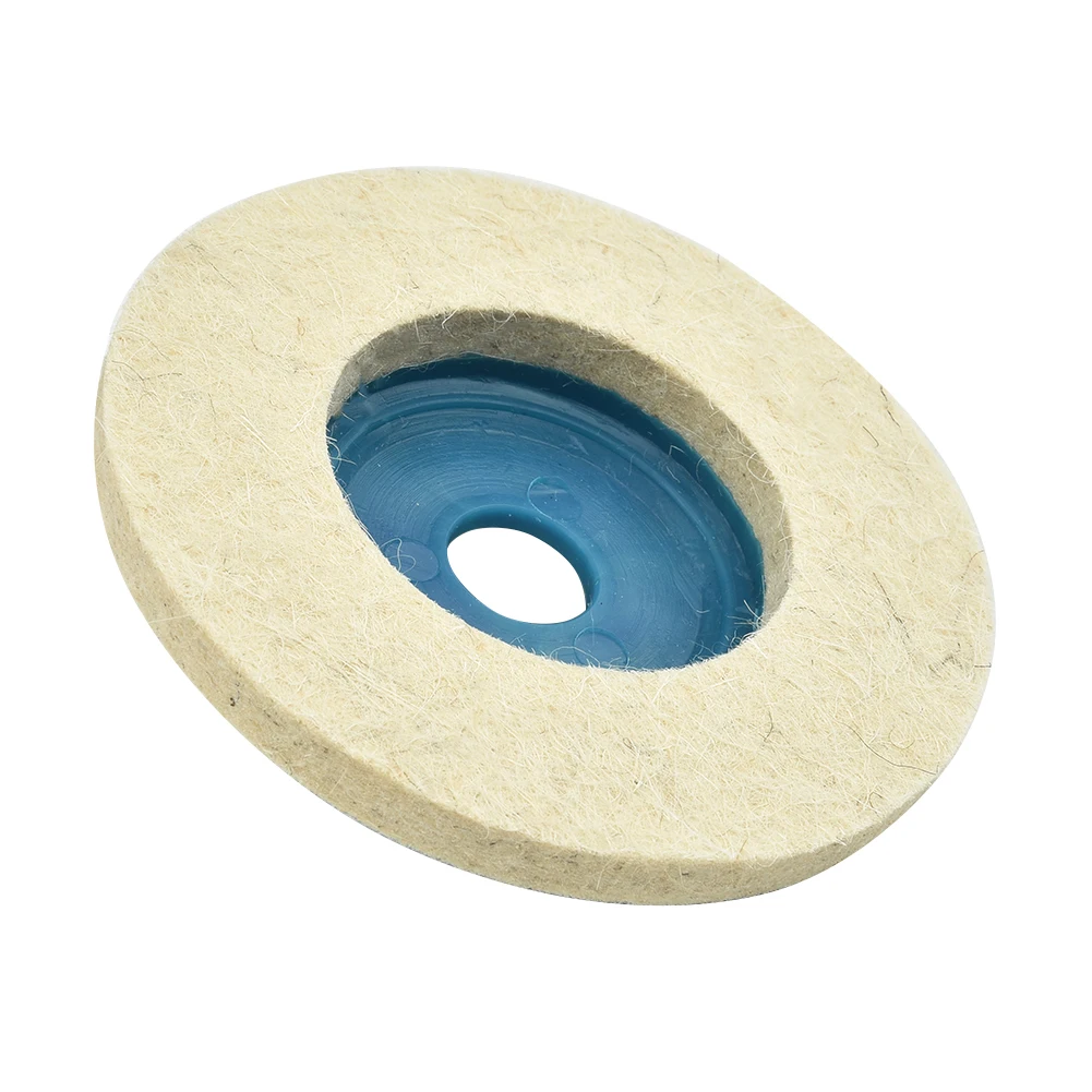 

100mm Polishing Wheel Buffing Grinding Disc Pad For Angle rotary Grinder 0.8cm Replacement Wool Felt