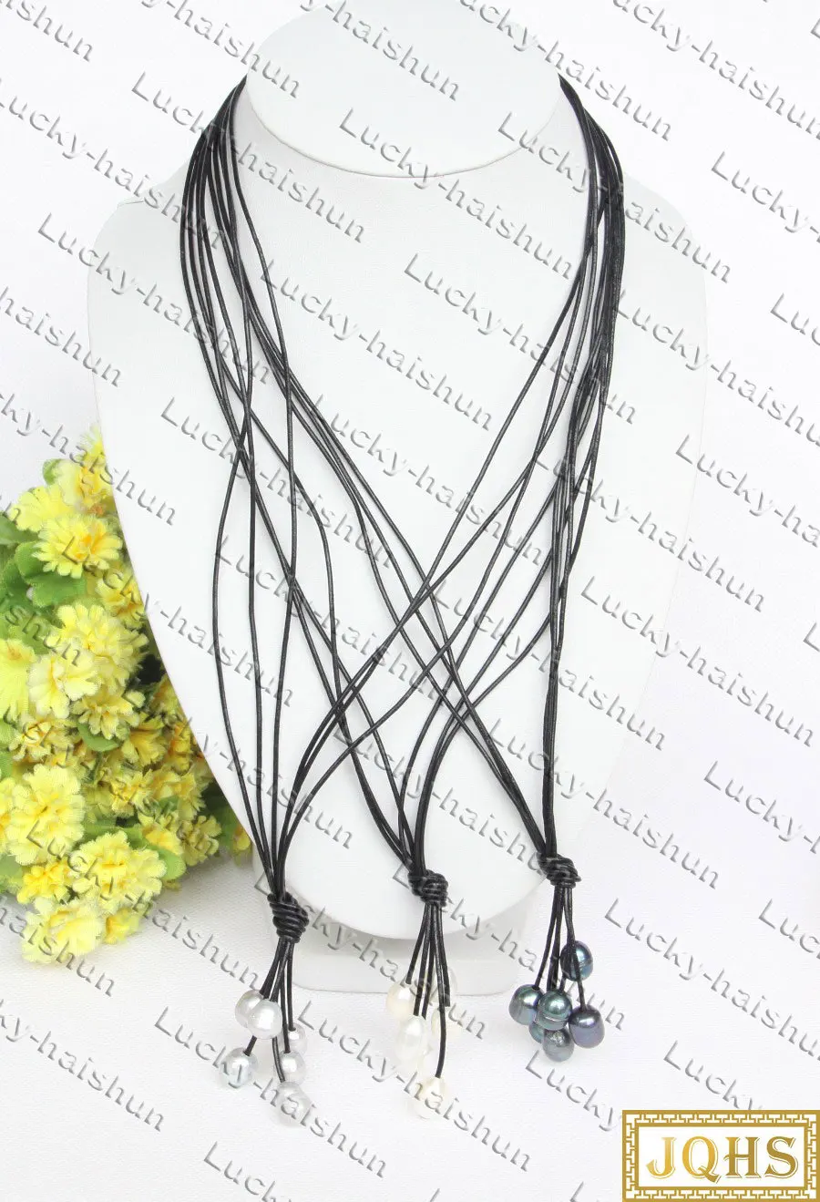 Ожерелье с пресноводным жемчугом в стиле барокко, 21 дюйм, 13 мм, пресноводный жемчуг белого, черного, серого цвета, 18KGP, C502