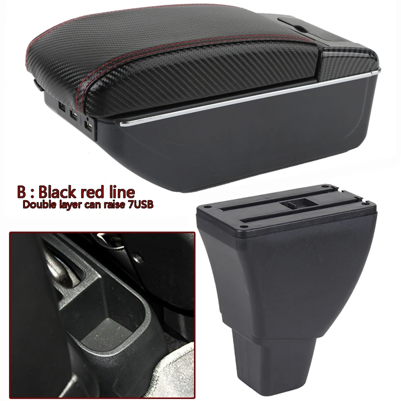 

Подлокотник для Great Wall HAVAL Hover M4 центральная консоль хранилище Двухслойное пространство с Retractab Подстаканник Пепельница USB