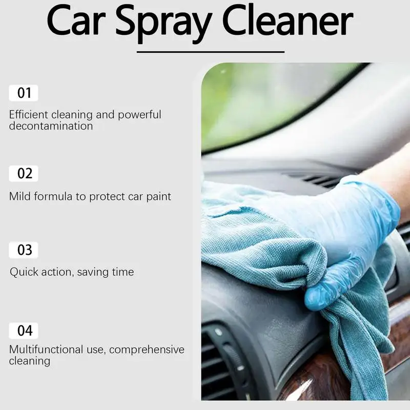 Очиститель салона автомобиля 100 мл жидкий мягкий очиститель-спрей для средства