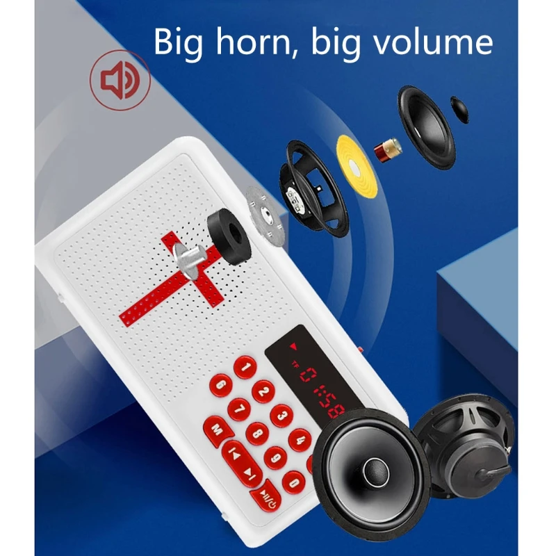 Универсальный высококачественный перезаряжаемый аудиоплеер Библии