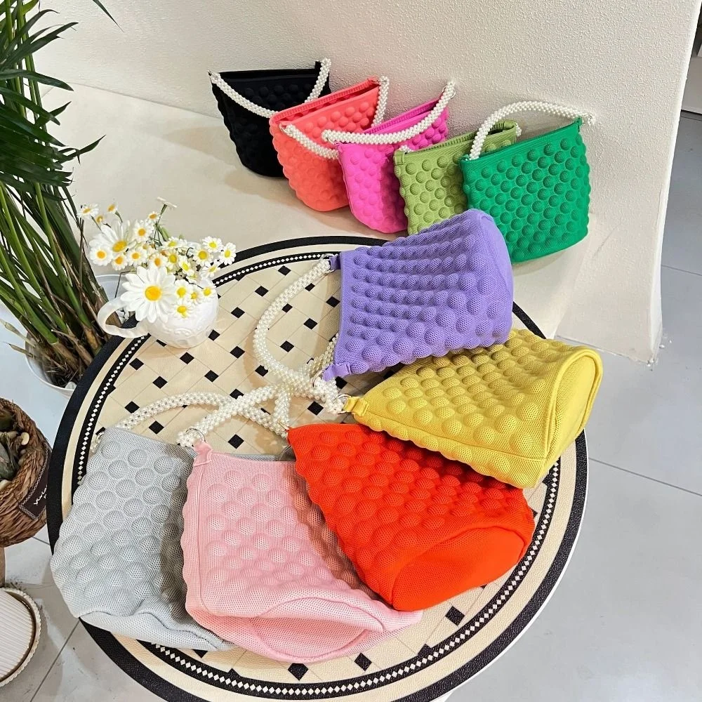 

Hot Sale Woven Crossbody Bag Solid Color Mini Knitting Handbags Bucket Coin Purse Casual Office Shopper Shoulder Messenger Bag