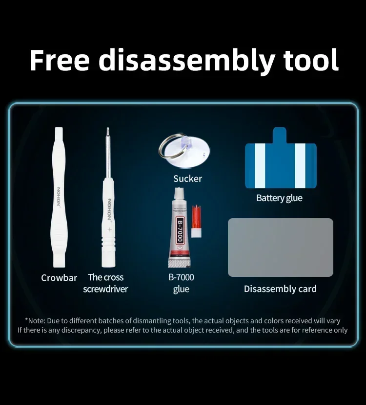 Литий-полимерный аккумулятор NOHON для Xiaomi Redmi Note 13 Pro Plus 12 11 10 10S 9S 9 9T 11Pro + 12Pro 13Pro