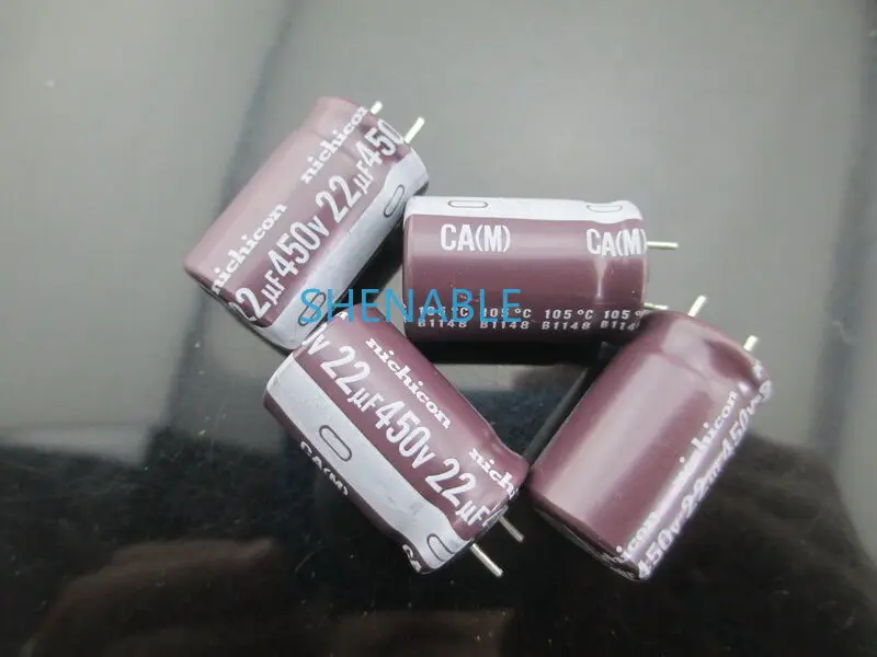 

4pcs Nichicon CA 22mfd 450V 22UF Capacitor -40~105℃ 12.5*25mm