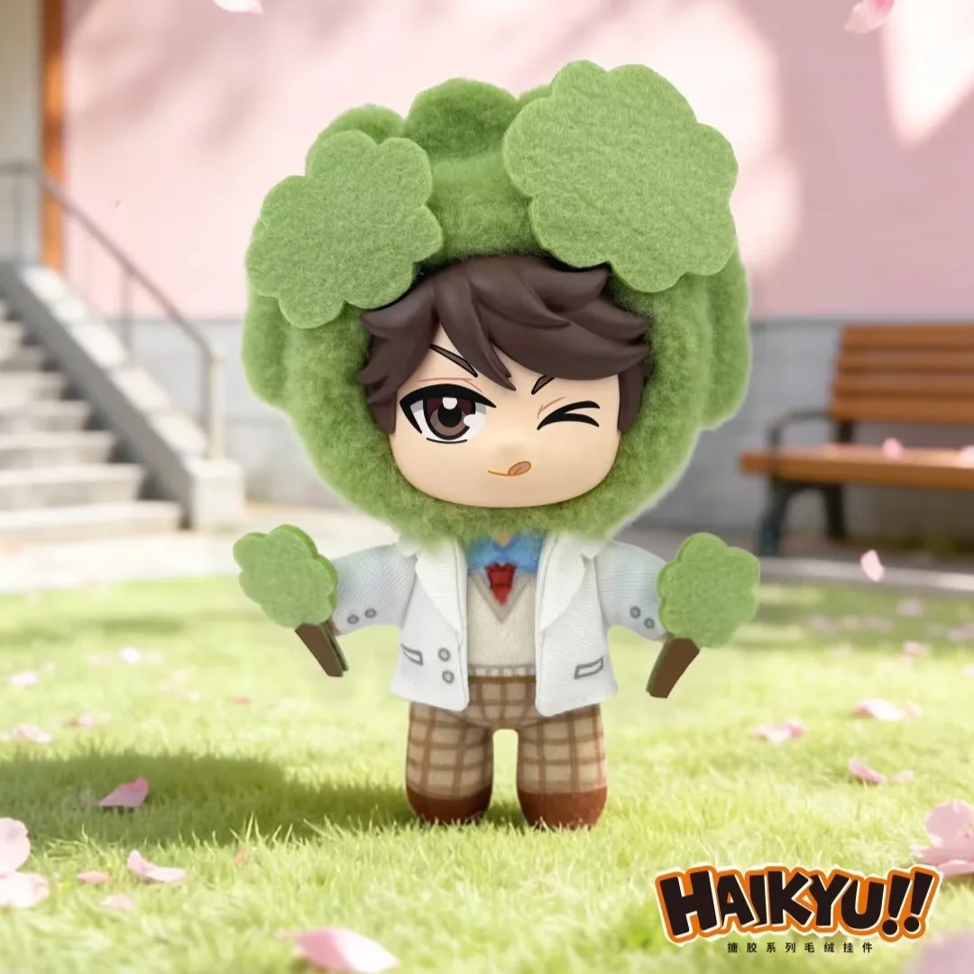 Фото Серия Haikyuu EAKI: Коллекционные фигурки-сюрпризы (Blind Box) из мягкого винила и плюша — Шойо, Хината, Тобио. Брелоки-подвески. №5