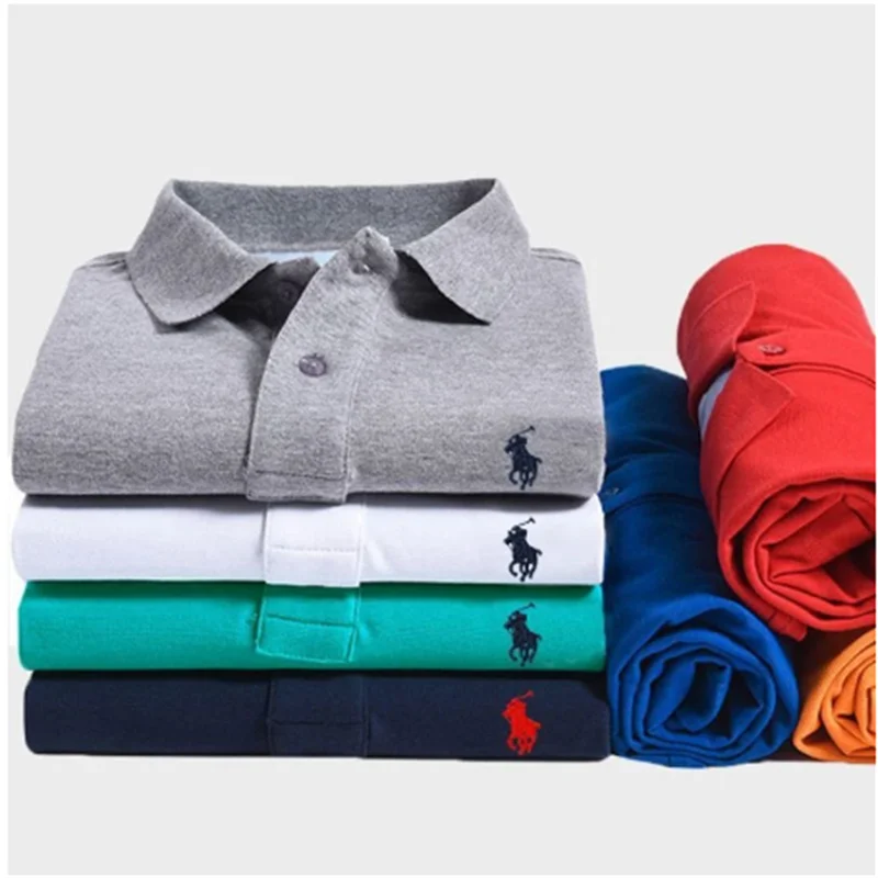 2023 New Men's Polo Polo with Polo Collar Short Sleeve, Embroidered Casual Business Shirt High Quality Summer Quick Drying