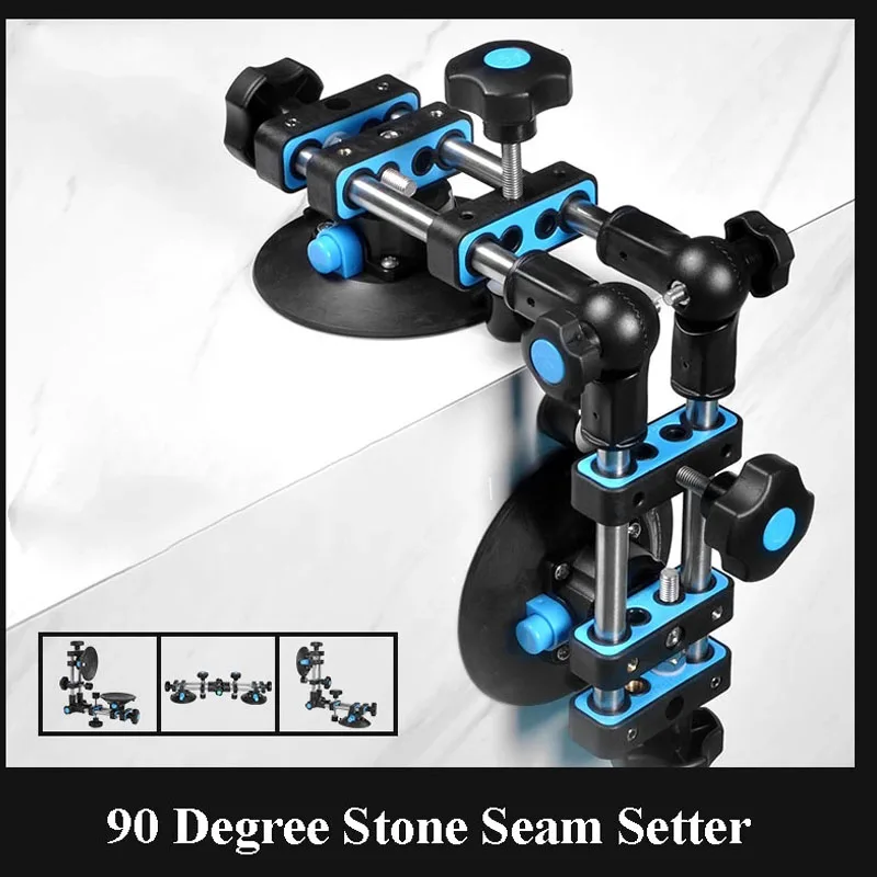 

0-180 Degree 6inch Vacuum Cup Multifunction Stone Seam Setter Right Angle Fixing Tool for the Marble Granite Countertop