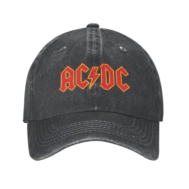 

Classic Cotton AC DC Logo Baseball Cap Men Women Custom Adjustable Adult Rock And Roll Dad Hat Hip Hop