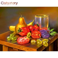 gatyztory acrylic painting by numbers unique gifts paintings on number fruit coloring by numbers for adults diy crafts home deco