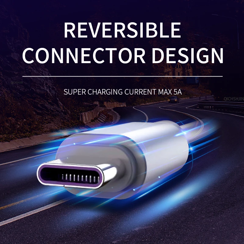 USB-кабель типа C 5 А кабель для быстрой зарядки Huawei mate 40 P40 p30 Samsung S10 Xiaomi шнуры