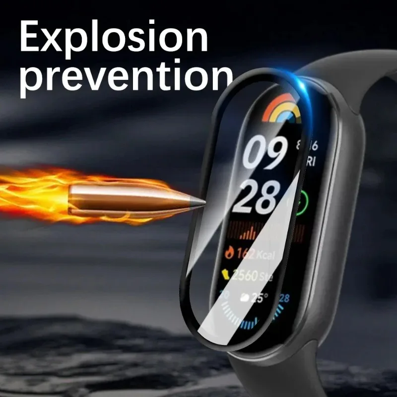 3D изогнутая защитная пленка для экрана с мягкими краями Xiaomi Band9 защита