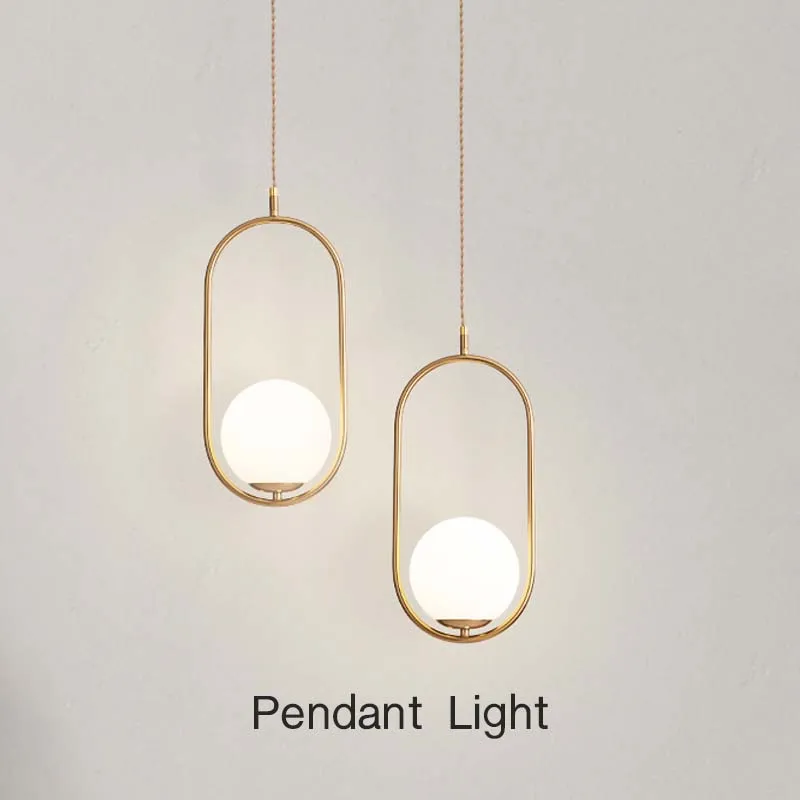 

Glass Ceiling Chandeliers Led Pendant Light Modern Luxury Vintage Glass Hanging Light Gold Plating Bedside Lamps Lustre Lighting