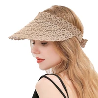 summer sun hats for women fashion lace sun hat summer outdoor beach sunscreen casual empty top caps fashion design hat