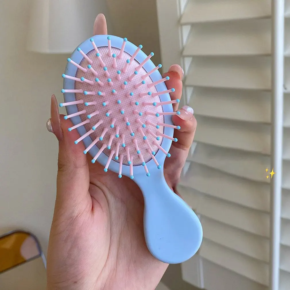 

Lovely Mini Portable Scalp Massage Comb Air Cushion Comb Hairdressing Straight Curly Hair Comb Women Hair Brush Styling Tool