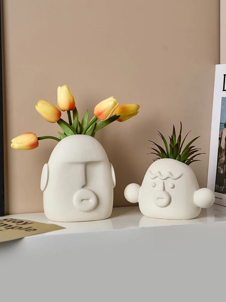 

art ceramic vase living room ornament flower arrangement artificial flower creative TV cabinet dining table home decoration