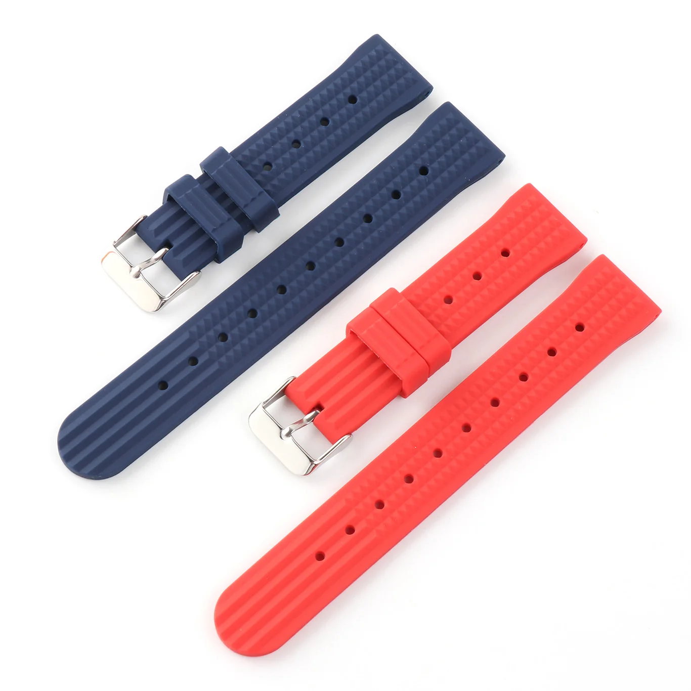 

20mm 22mm Sports Stripe Soft Silicone Band Watch Strap Waterproof Rubber Watchstrap Belt Bracelet Fashion Watch Accessories