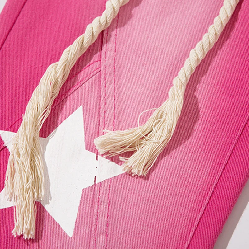 Рисунок 4 - Джинсы розовые с широкими штанинами