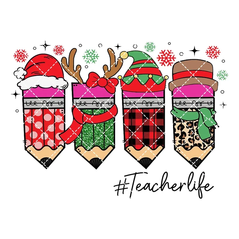 Подарочные рождественские термопереносные наклейки для одежды виниловые