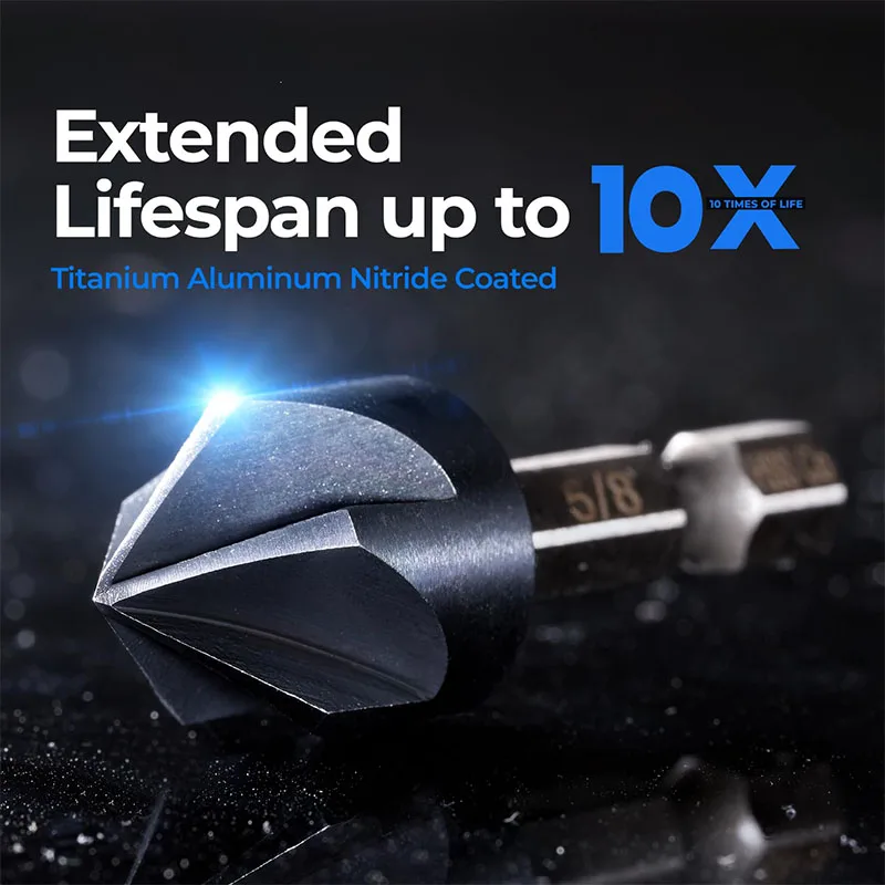 4/1&quot 8/3&quot 2/1&quot 8/5&quot 4/3&quot с покрытием из нитрида титана и алюминия набор бит