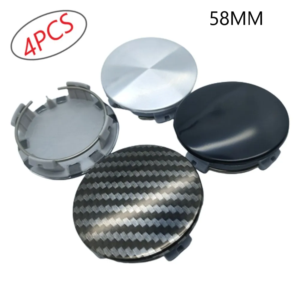 

4Pcs 58MM Wheel Center Cap Hub Cover Car Wheel Tire Rims Center Hub Caps Car Styling Accessories For Tesla MODEL X S 3