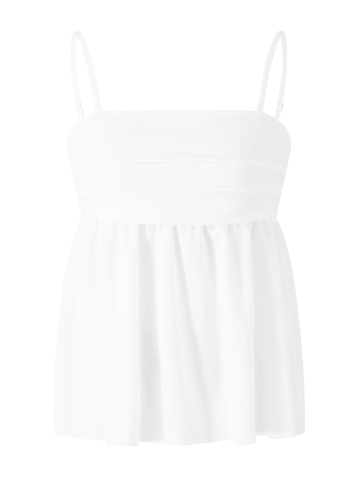 

Elegant Solid Color Backless Camisole with Pleated Detailing and Spaghetti Straps - Perfect for Summer Parties and Clubbing