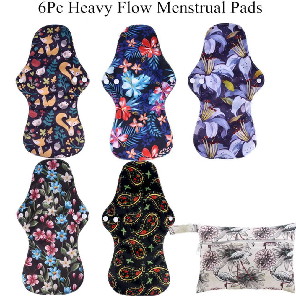 

Sanitary Pad Cloth Pads Napkin Mama Reusable Washable Menstrual Napkins Towels Panty Liner Charcoal Leakproof Lady