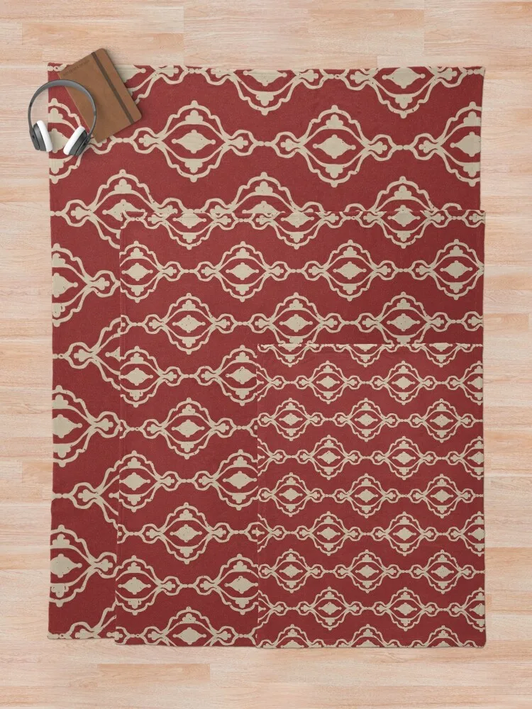 Декоративное одеяло Dacha Arabesque Pattern - Рубин + Голубь Постельное белье Декоративные