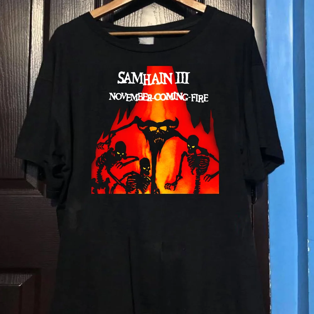 

Samhain November Coming Fire Rock Band T-Shirt Gift Men Women Unisex T-Shirt