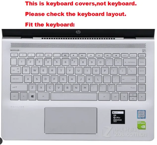 

Водонепроницаемый пылезащитный чехол для клавиатуры HP 14-bf000