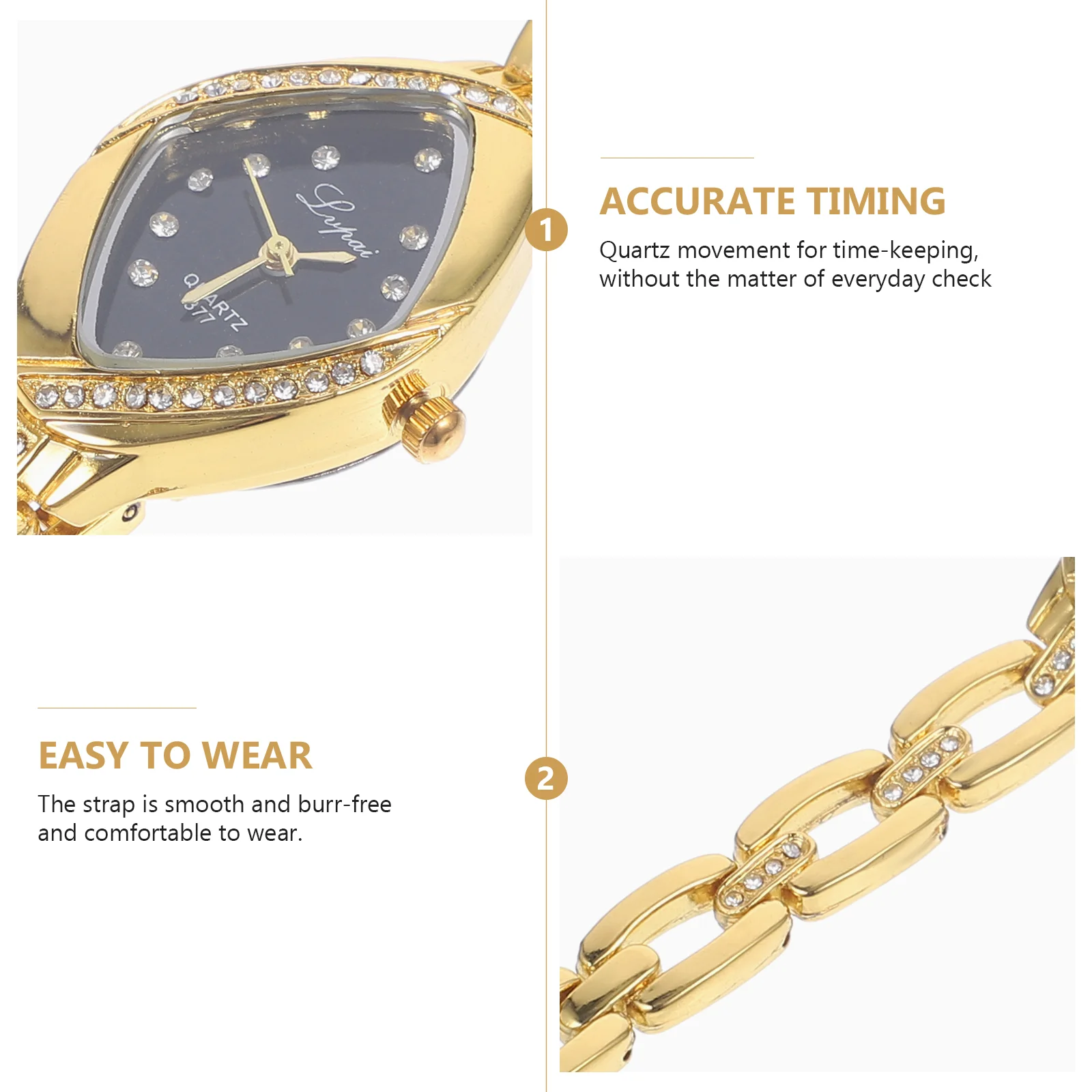 Винтажные золотые часы для женщин ювелирные изделия модный кварцевый мужской