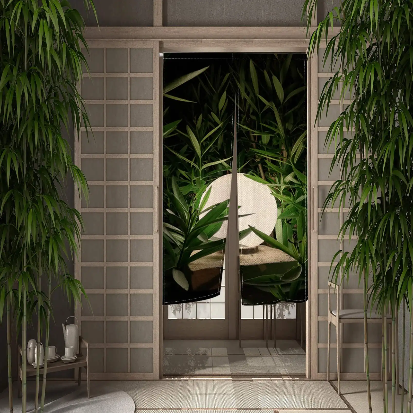 Японские дверные занавески декоративные перегородки для кухни коридора