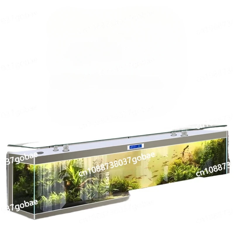 ZF ТВ-шкаф ультра-белый стеклянный квадратный аквариум большой от пола до потолка