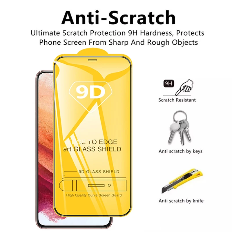 1-4Pcs Tempered Glass for Samsung Galaxy A51 A52 A71 A72 A22 A32 A21S A50 Screen Protectors for Samsung S21 S22 Plus S20 FE A53
