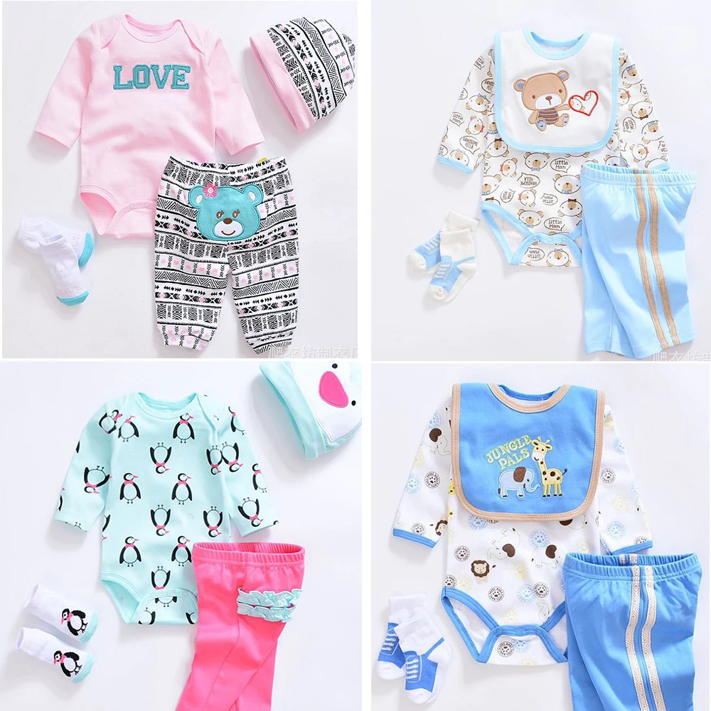 

Кукольная одежда для новорожденных 52-57 см, силиконовая кукла, комплект одежды для новорожденных девочек и мальчиков, наряд для кукол, игрушка, подарки NPK