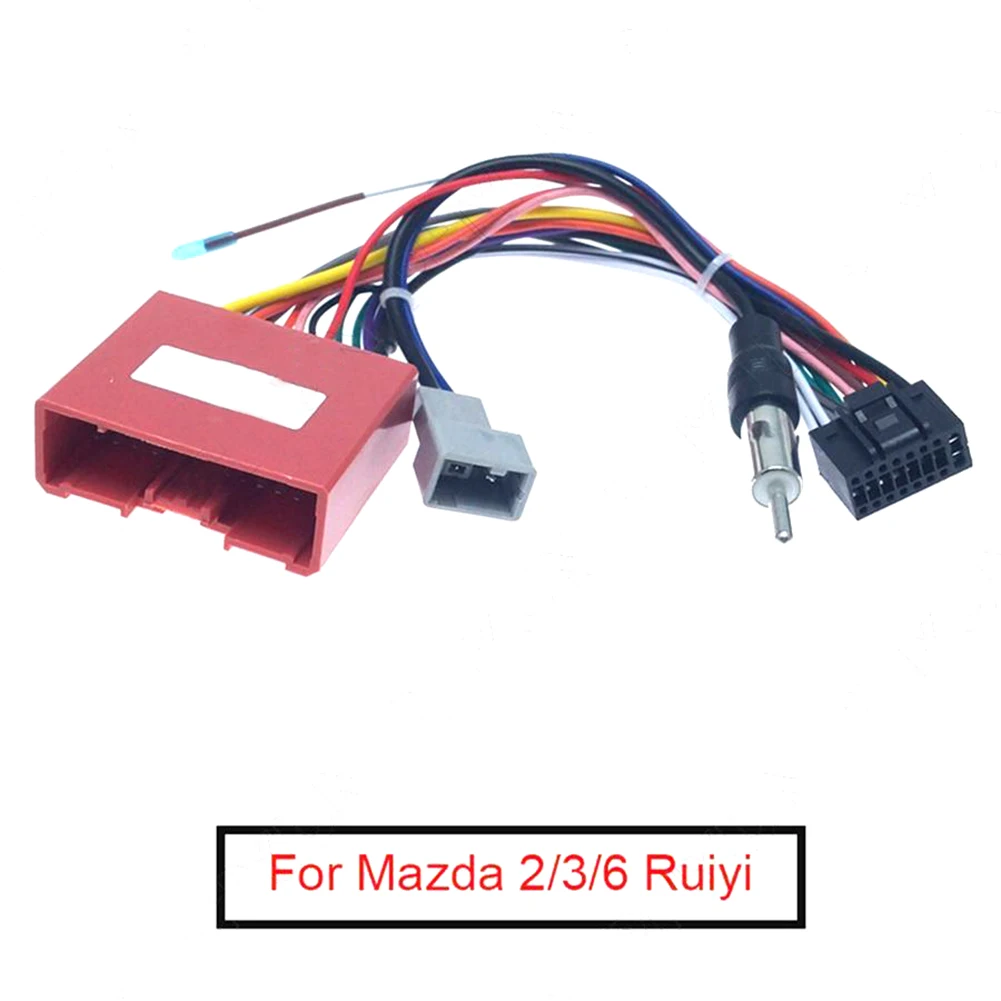 

Жгут проводов для Mazda 2/3/6 2008-2021, новый стерео радиоадаптер, жгут проводов, прочный соединитель жгута проводов